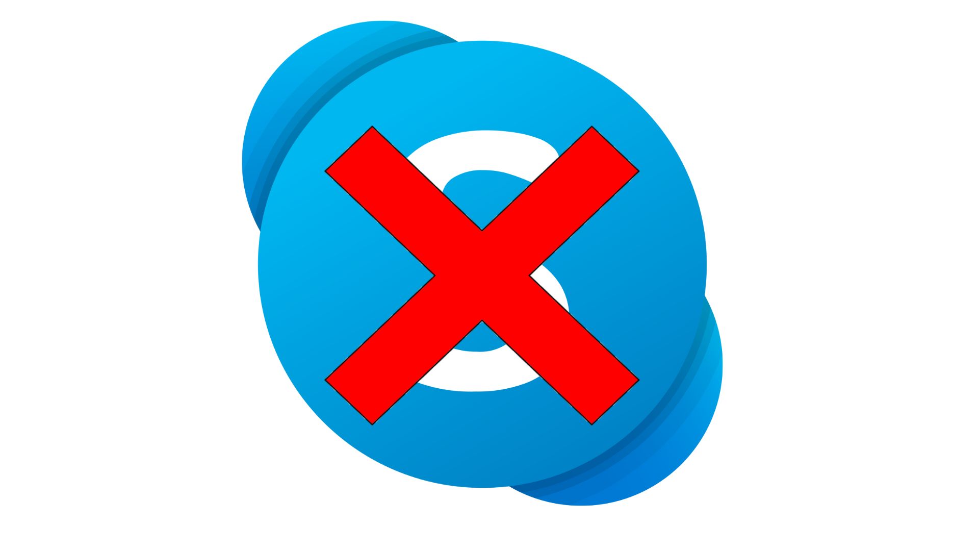Logo skype przekreśłone, koniec skype, co dalej