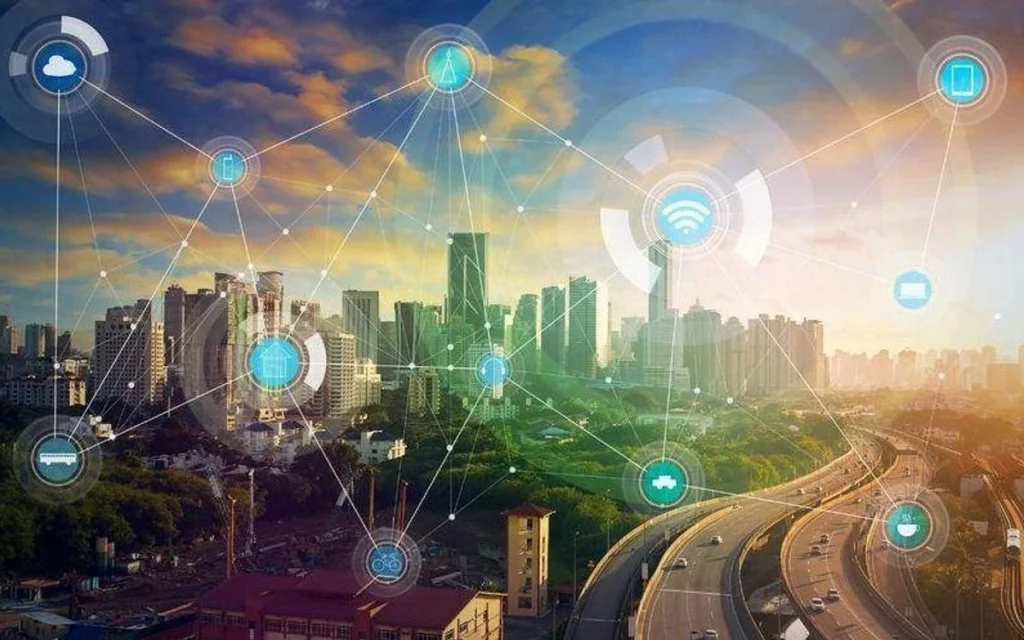 Wi-Fi futuristic city