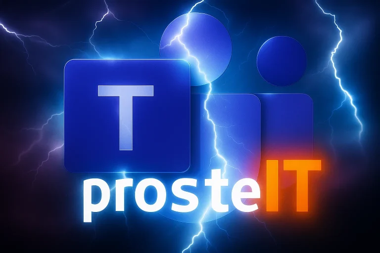 Microsoft teams futurystyczne logo, informatyk warszawa i okolice