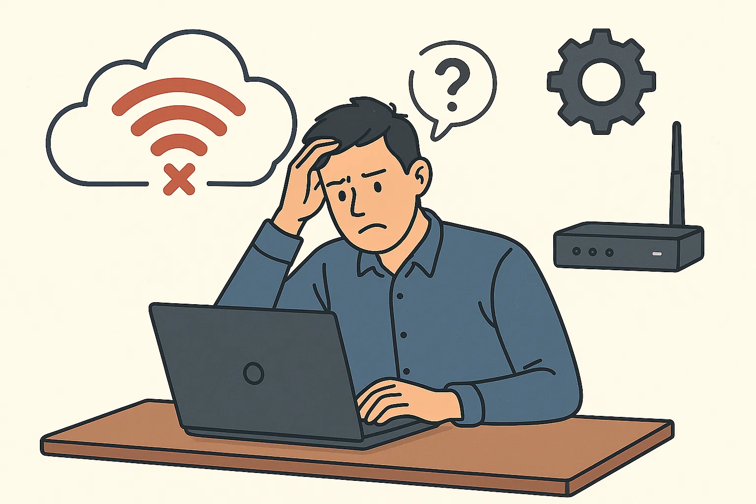 problemów z internetem