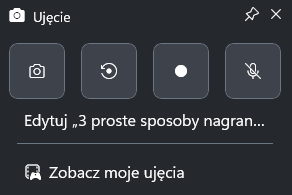 Nagrywanie ekranu Xbox Game Bar