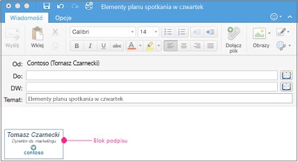 Podpis Outlook MacOS