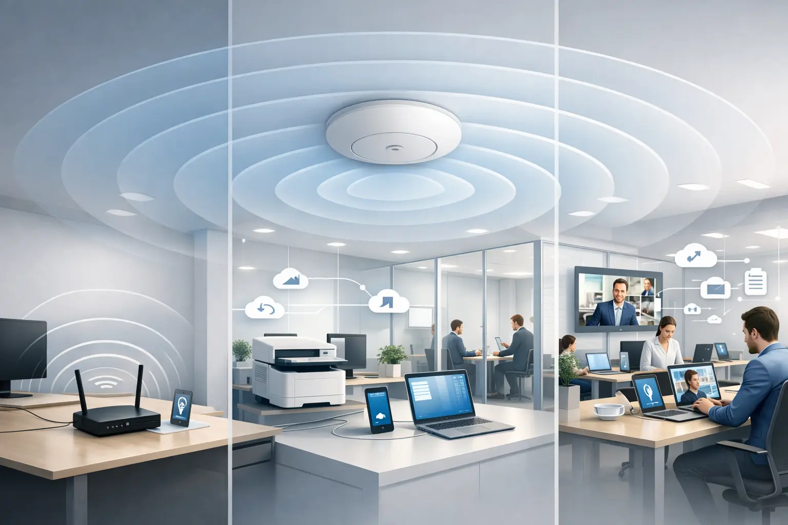 Access Point w firmie, pomoc we wdrożeniu dla firm, montaż wi-fi Ożarów Mazowiecki