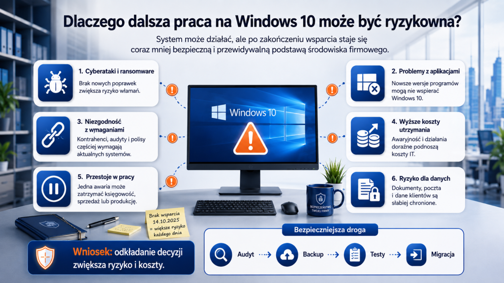 niebezpieczna praca win10