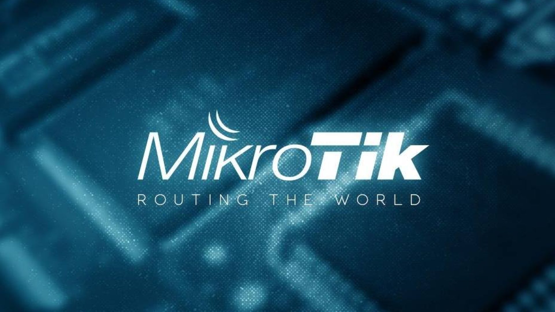 Mikrotik port forwarding, mikrotik logo on blue computer background