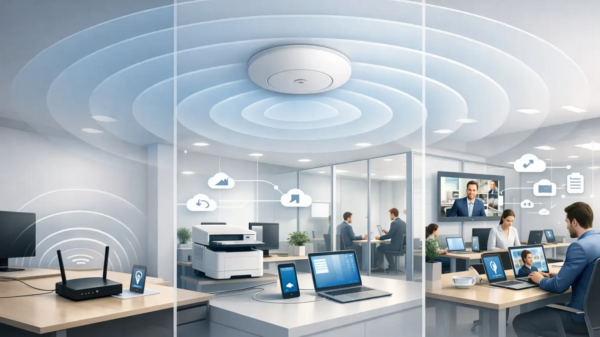 Access Point w firmie, pomoc we wdrożeniu dla firm, montaż wi-fi Ożarów Mazowiecki