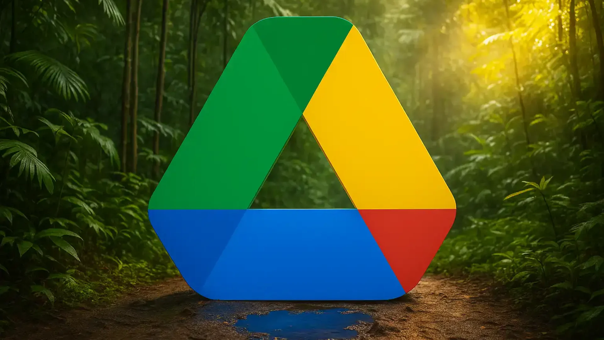 Google Drive jungle logo, IT services for companies, implementations, networks, servers